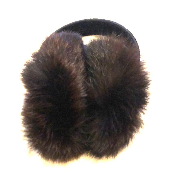 Brown Fur Ear muffs - Picture 2 of 3